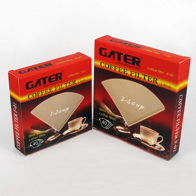 กระดาษกรองกาแฟดริป GATER รูเดี่ยว V60 ขนาด 1-2 ถ้วย 1610-366