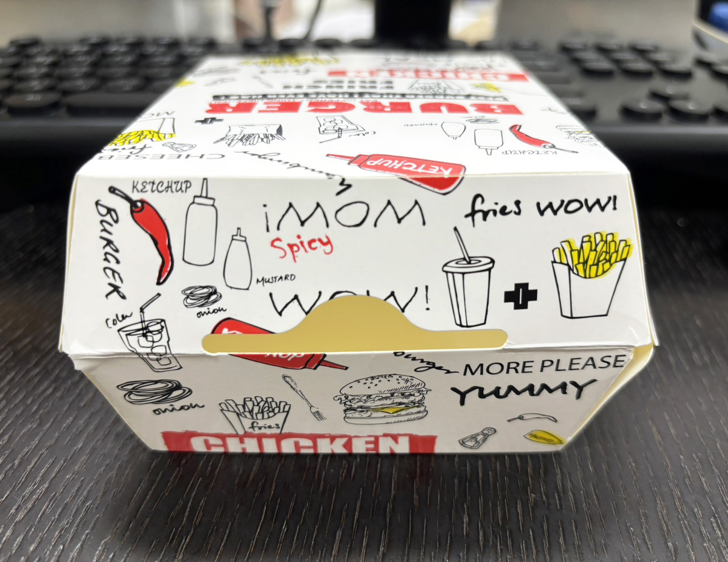 กล่องใส่แฮมเบอร์เกอร์ ขนาดมาตรฐาน แพ็ค 50 ชิ้น