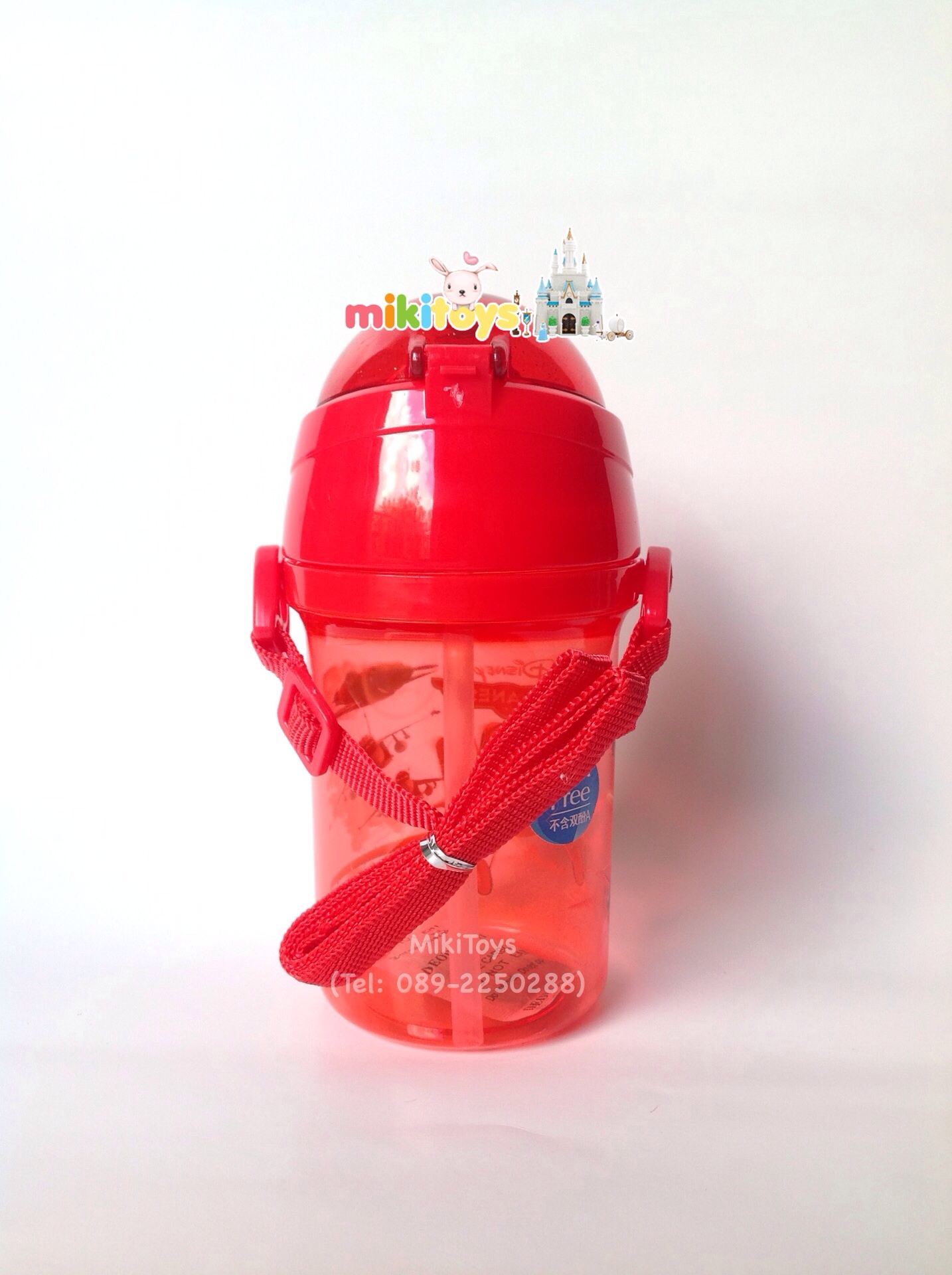 กระติกน้ำเด็กลายเครื่องบิน Planes เหินซิ่งชิงเจ้าเวหา ขนาด400ml. รุ่นฝาเด้ง หลอดในตัว ลายสกรีนสวย