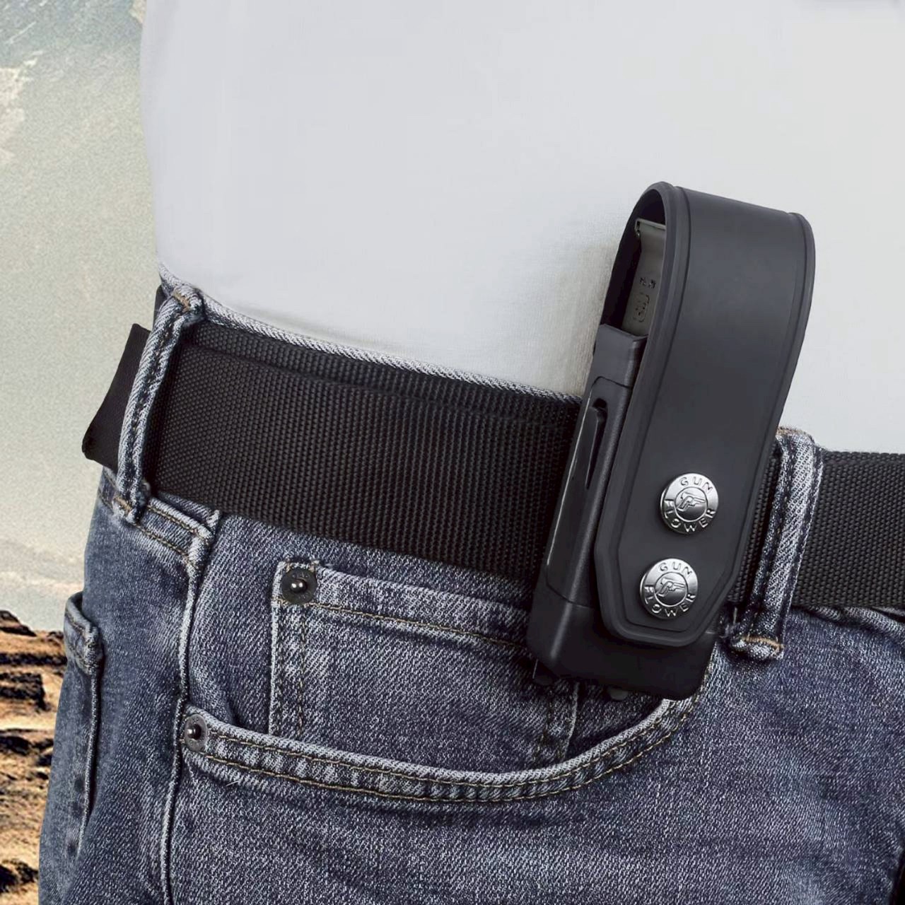 ซองแม็กกาซีนเดี่ยว 9mm. แบบฝาปิด G&F