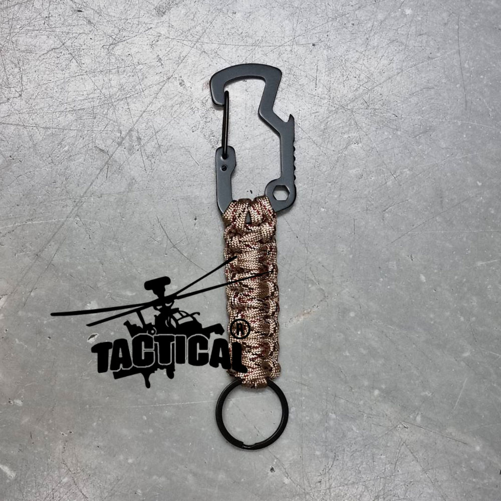 (รวม) พวงกุญแจเชือก Carabiner Tactical Link