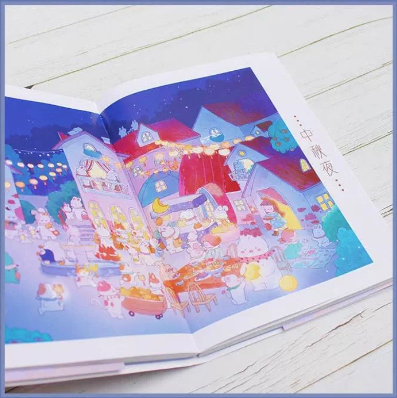 หนังสือภาพ Rabbit Town เมืองแห่งกระต่าย โดย Xia Qijiang