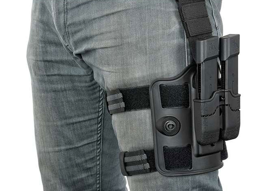 (ของแท้) เพลทติดกับซองปืน Amomax รัดขา