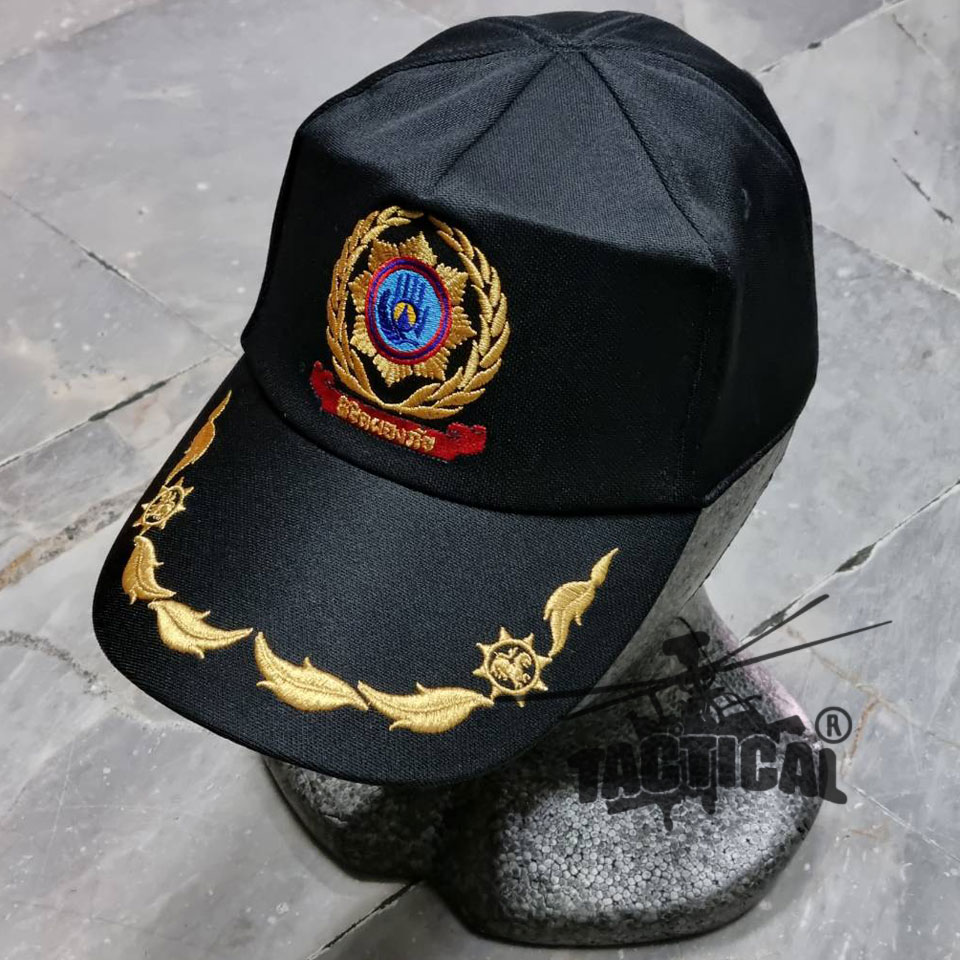 หมวกแก๊ป พิชิตผองภัย ดำ ซิปหลัง