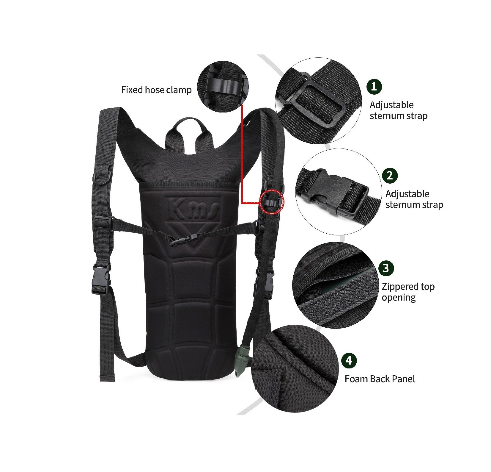 เป้น้ำ 008 + ถุงน้ำ 2.5 ลิตร (มีหลายสี)