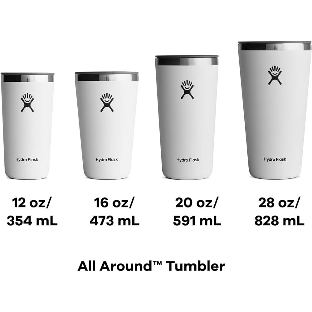 16oz HYDRO FLASK ALL AROUND TUMBLERS 16 OZ ไฮโดรฟลาสก์ ขนาด 16 oz 473 ml แก้วสูญญากาศ เก็บความร้อน-เย็น มีฝาปิด