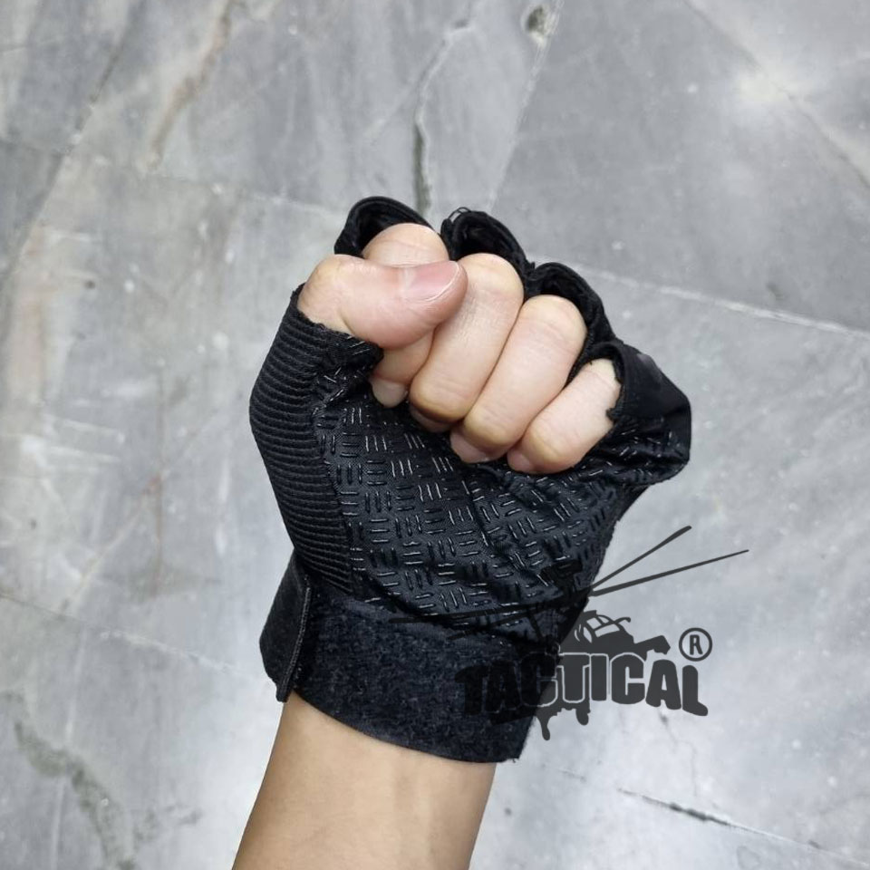 ถุงมือสนับนิ่ม ครึ่งนิ้ว (บาง)