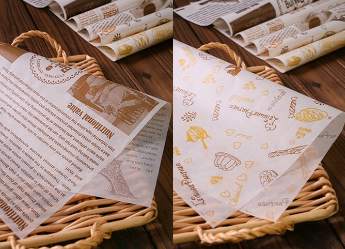 กระดาษไขรอง-ห่ออาหาร ขนาด 28x38 ซม. แพ็ค 50-100 ชิ้น