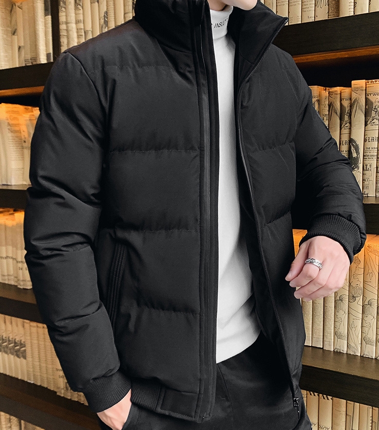 COM-002 เสื้อกันหนาวผู้ชาย บุนุ่น เรียบ เท่ สีดำ / ขาว / แดง / เขียวเข้ม