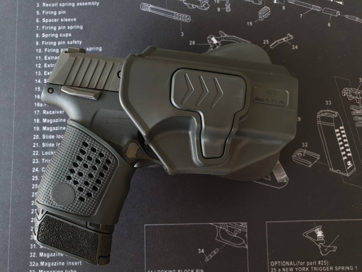 ยางหุ้มด้ามปืน Sig Sauer P365