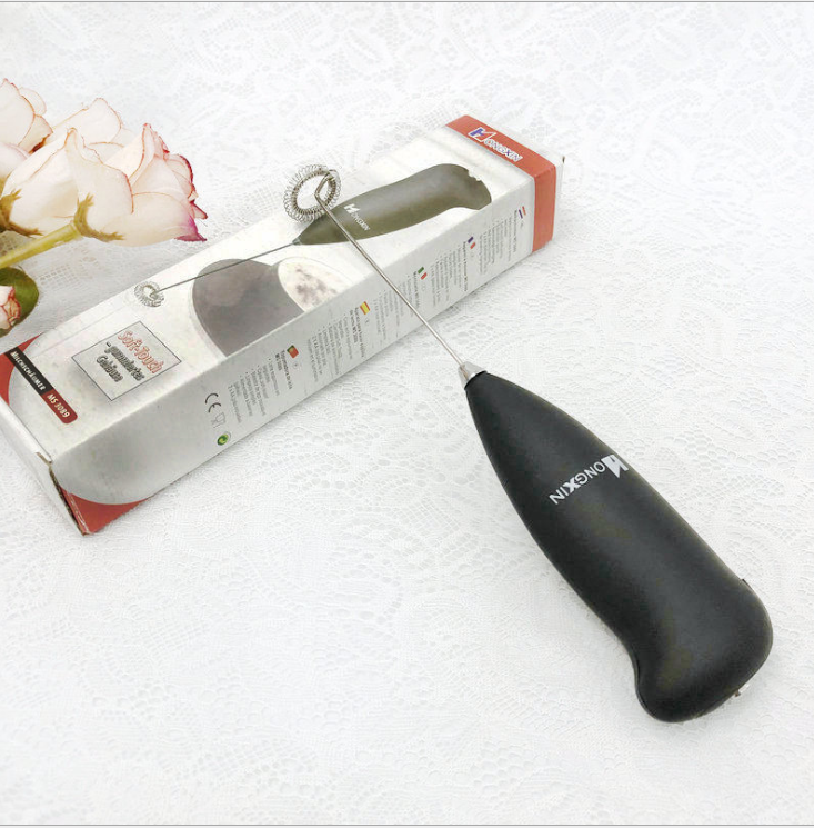 Milk Foamer ที่ตีฟองนมไร้สาย ที่ตีไข่ไร้สาย (สีดำ) ใส่ถ่าน AA 2 ก้อน รหัส 0238