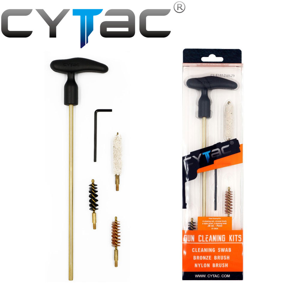 ชุดทำความสะอาดปืน หรือ หัวแปรง Cytac .38/.45/.22/12GA