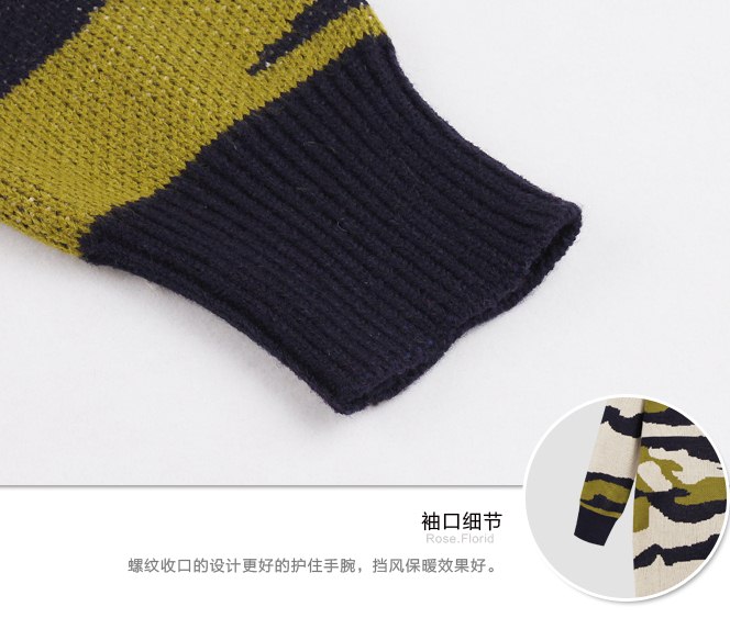 PreOrderคนอ้วน - เดรสไหมพรมกันหนาวแฟชั่น ไซส์ใหญ่ คนอ้วน ลายพราง