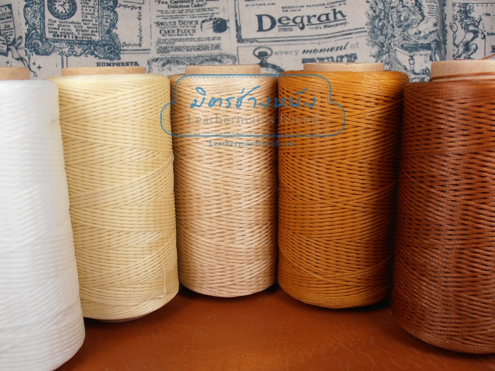 ด้ายเทียนสี 150D แบบแบน เนื้อทียนสูงพิเศษ