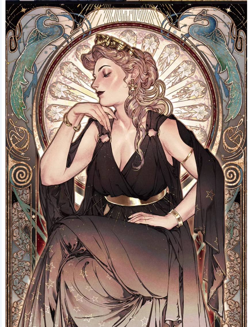 การเดินทางของภูต: เทคนิคการวาดภาพประกอบสไตล์อาร์ตนูโว