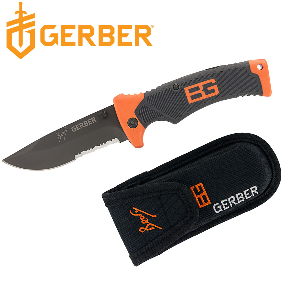 มีดพับ Gerber Bear Grylls Folding Sheath Knife 3.6″ Combo Blade