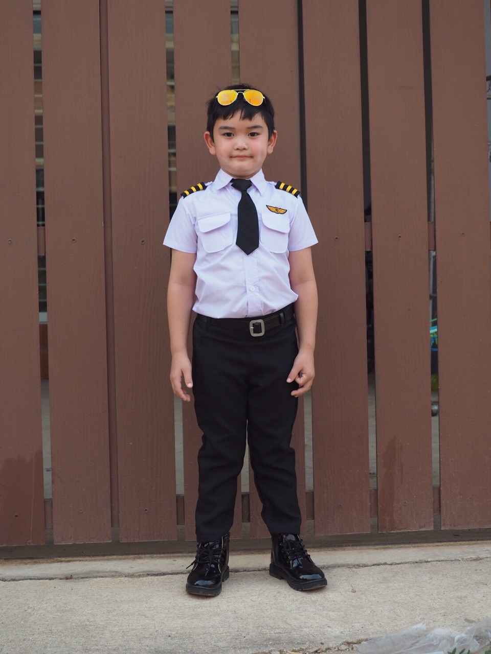 ชุดนักบินเด็กชุดอาชีพในฝันสำหรับเด็ก(ชาย)