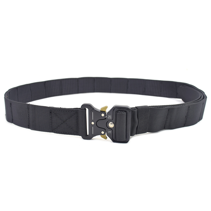 เข็มขัดยุทธวิธี หัว Cobra ผ้า 2 ชั้น ไม่มีห่วง (B012)