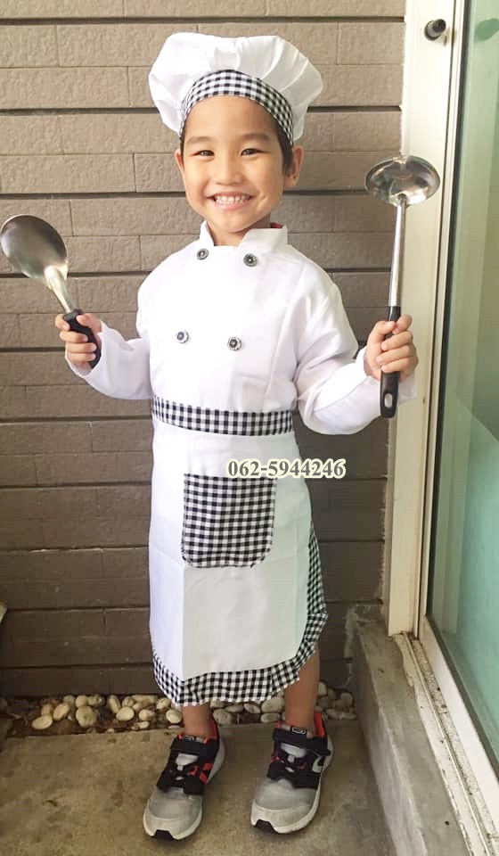 ชุดเชฟชุดพ่อครัวแม่ครัวตัวน้อยสำหรับเด็กเสริมสร้างจินตนาการ