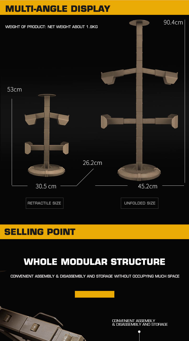 ชุดขาตั้งโชว์ Wosport (หมวก/เสื้อเกราะ/เข็มขัด)