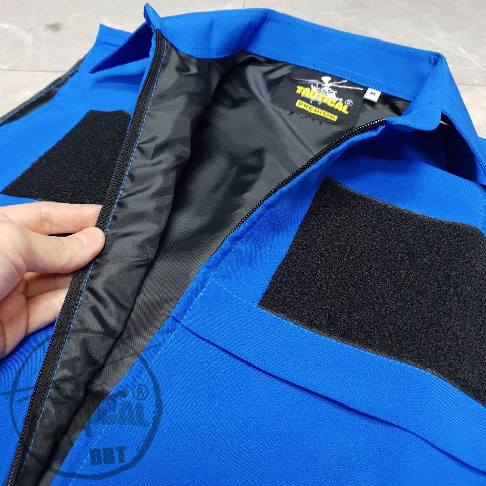 เสื้อกั๊กคอปก กรมการปกครอง น้ำเงินฟ้า ยี่ห้อ TACTICAL