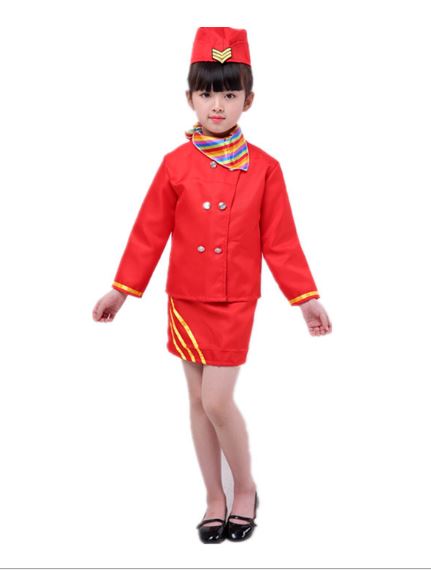 ชุดแอร์โฮสเตสชุดอาชีพในฝันสำหรับเด็ก