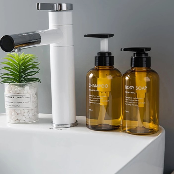 ชุดขวด Refill หัวปั๊มสำหรับใช้ในห้องน้ำ (ชุด 3 ขวด) ขนาด 300/500 ml.