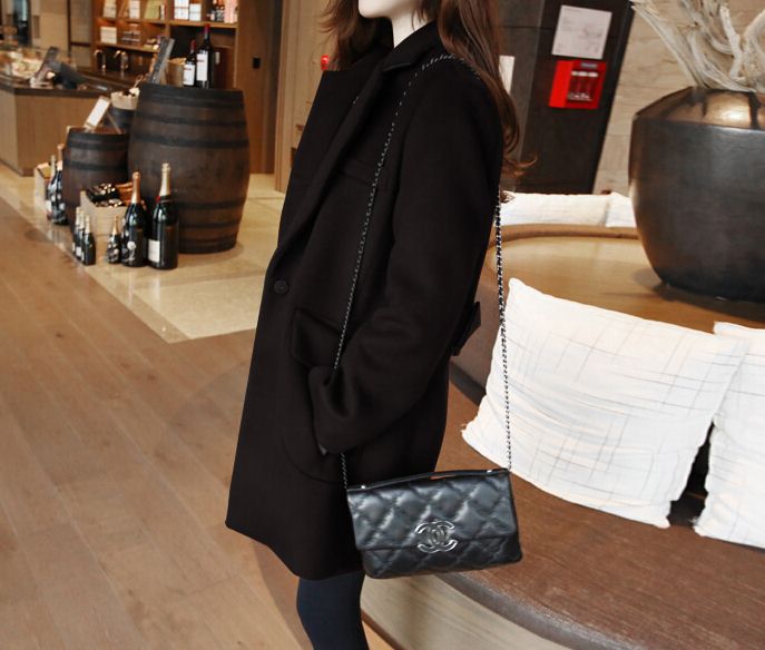 PreOrderเสื้อผ้าคนอ้วน - เสื้อโค้ทกันหนาวไซส์ใหญ่ แจ็คเก็ตขนสัตว์ตัวยาว สี : เทา / ไวน์แดง / ดำ