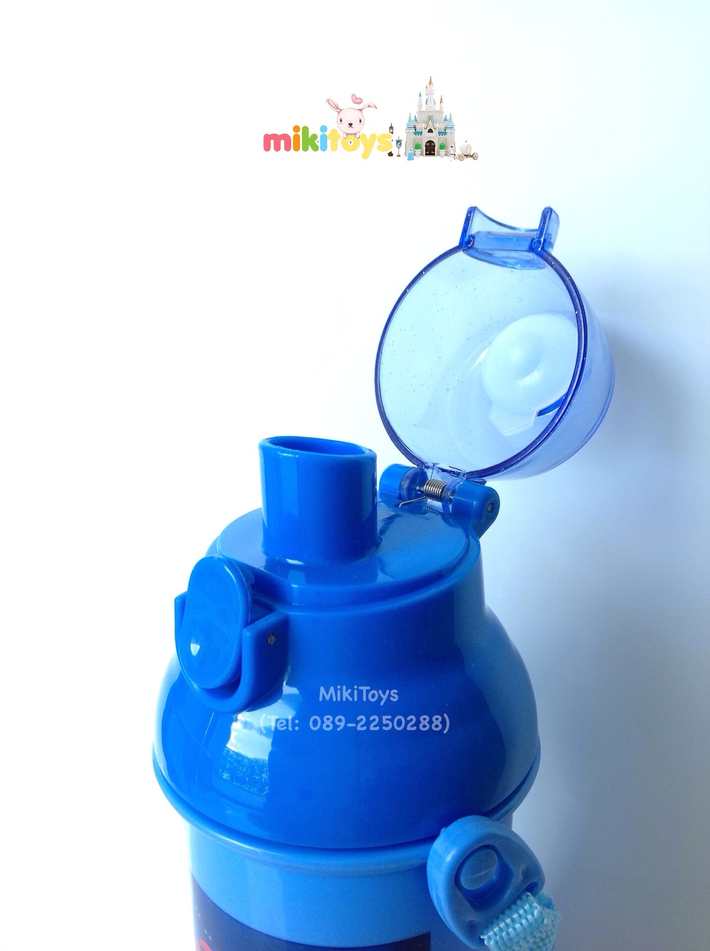 กระติกน้ำบิ๊กฮีโร่ เบย์แม็กซ์ BigHero6 BayMax สีฟ้าเข้ม รุ่นยกดื่ม ทำความสะอาดง่ายสุดๆ