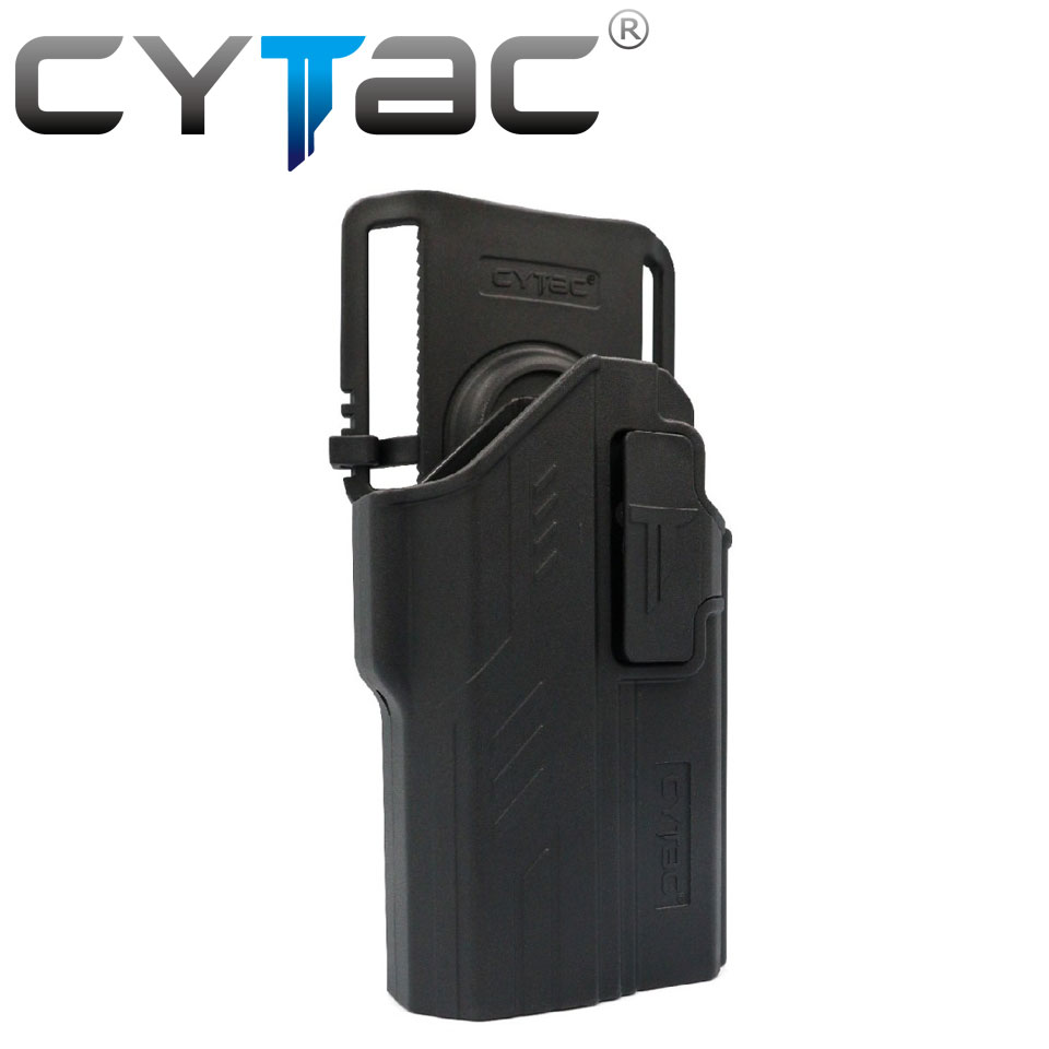 (งานแท้) ซองปืน G17/G19 ติดไฟฉาย + เพลทลดต่ำ + รัดขา ยี่ห้อ Cytac