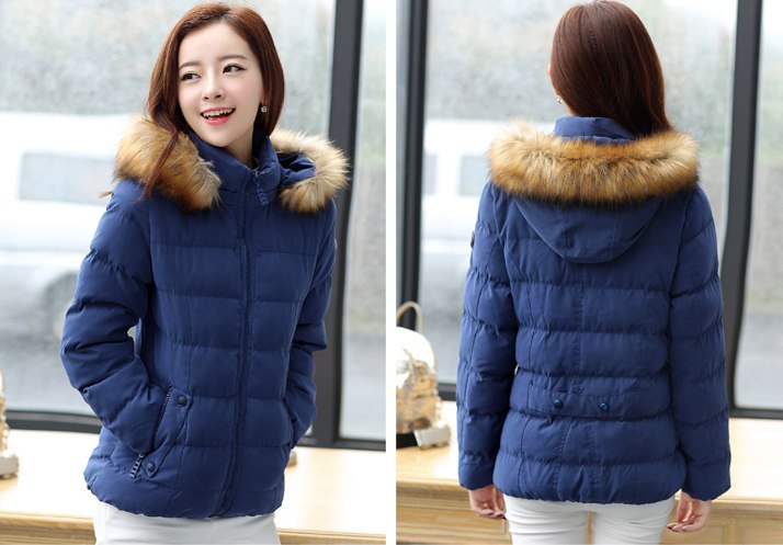 PreOrderคนอ้วน - เสื้อกันหนาวแฟชั่น ไซส์ใหญ่ คนอ้วน บุนวมหนา มีHood ขนเฟอร์ สี : เขียว / กากี / แดง / ฟ้า / ดำ