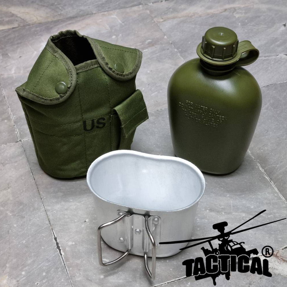 กระติกน้ำพร้อมปลอก มีกระทะ สกรีน US