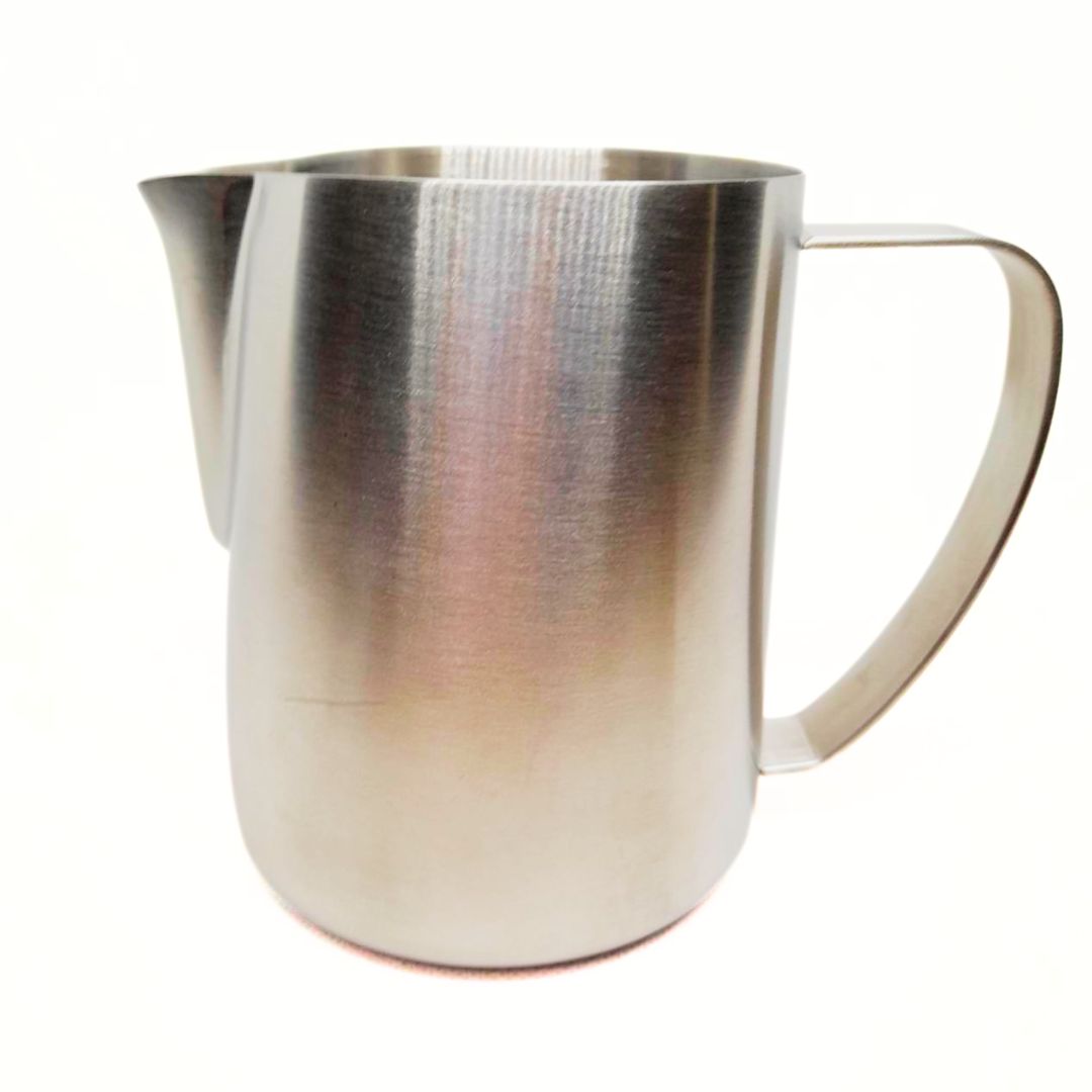 เหยือกตีฟองนม 400ml รุ่นปากแหลม สีสแตนเลส รหัส 2403