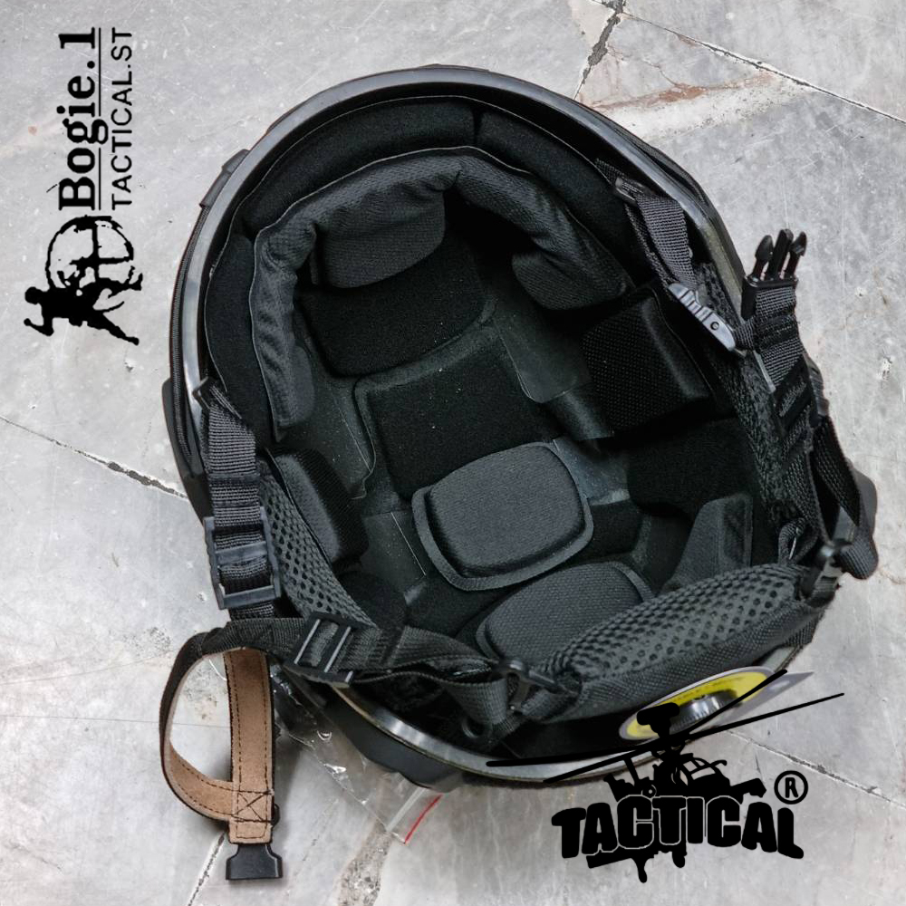 หมวก Fast สายตรวจ ทอง-ดำ BG1 (ปรับหลังแบบใหม่)