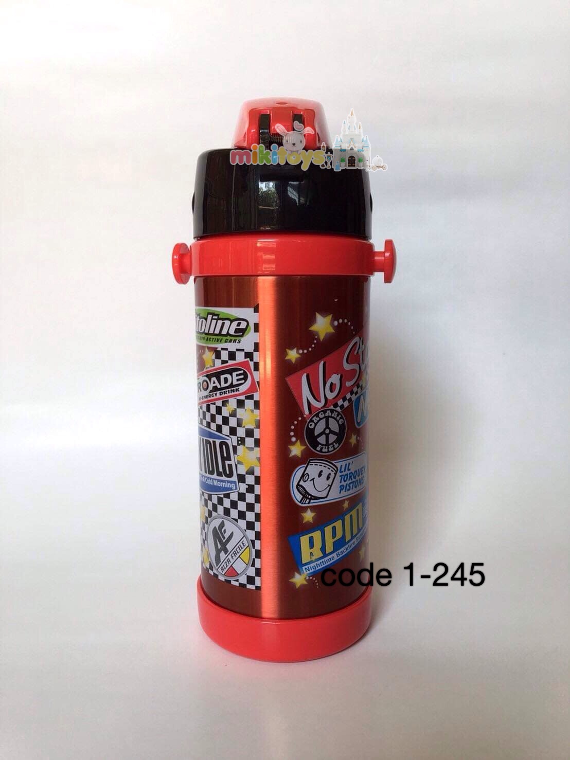 กระติกน้ำเก็บอุณหภูมิ Car Mcqueen คาร์ แมคควีน เรซซิ่ง ลายรถแข่งสุดเท่ห์ ขนาด350ml.