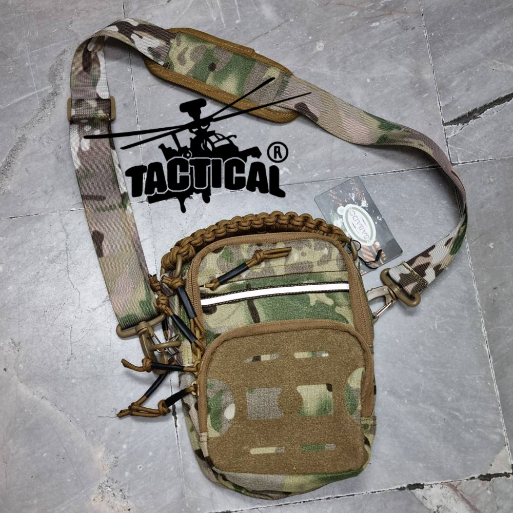 กระเป๋าสะพายข้างแบบ Molle หูหิ้วร้อยเชือกพาราคอร์ด