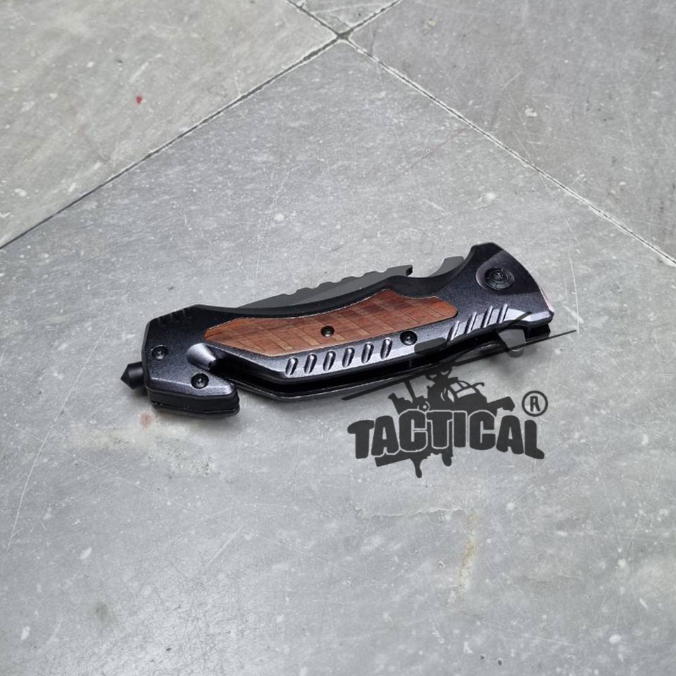 มีดพับ JEEP ลายไม้