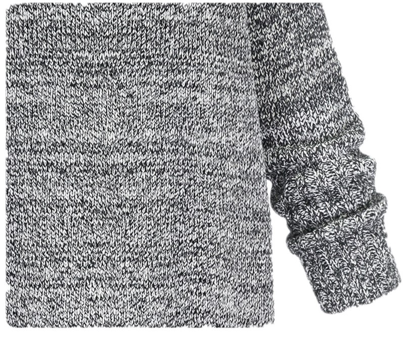 LD007 - เสื้อกันหนาว - ไหมพรมยาว คอเต่า ผ้าไม่หนามาก ยืดอีกจ้า สี : เทาอ่อน / เทาเข้ม