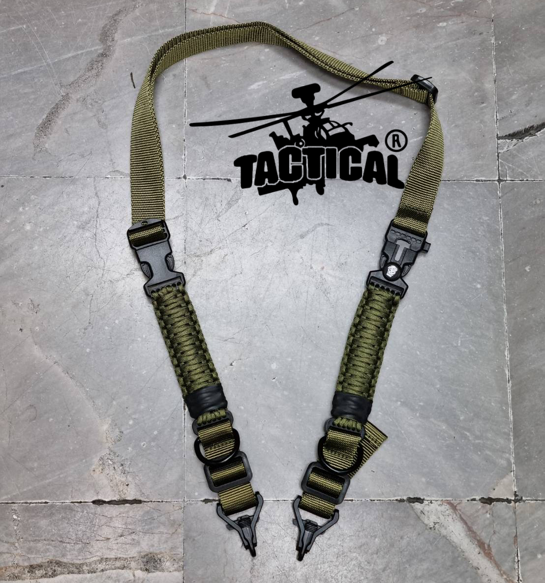 สายสะพายปืนเชือกพาราคอร์ด 2 จุด