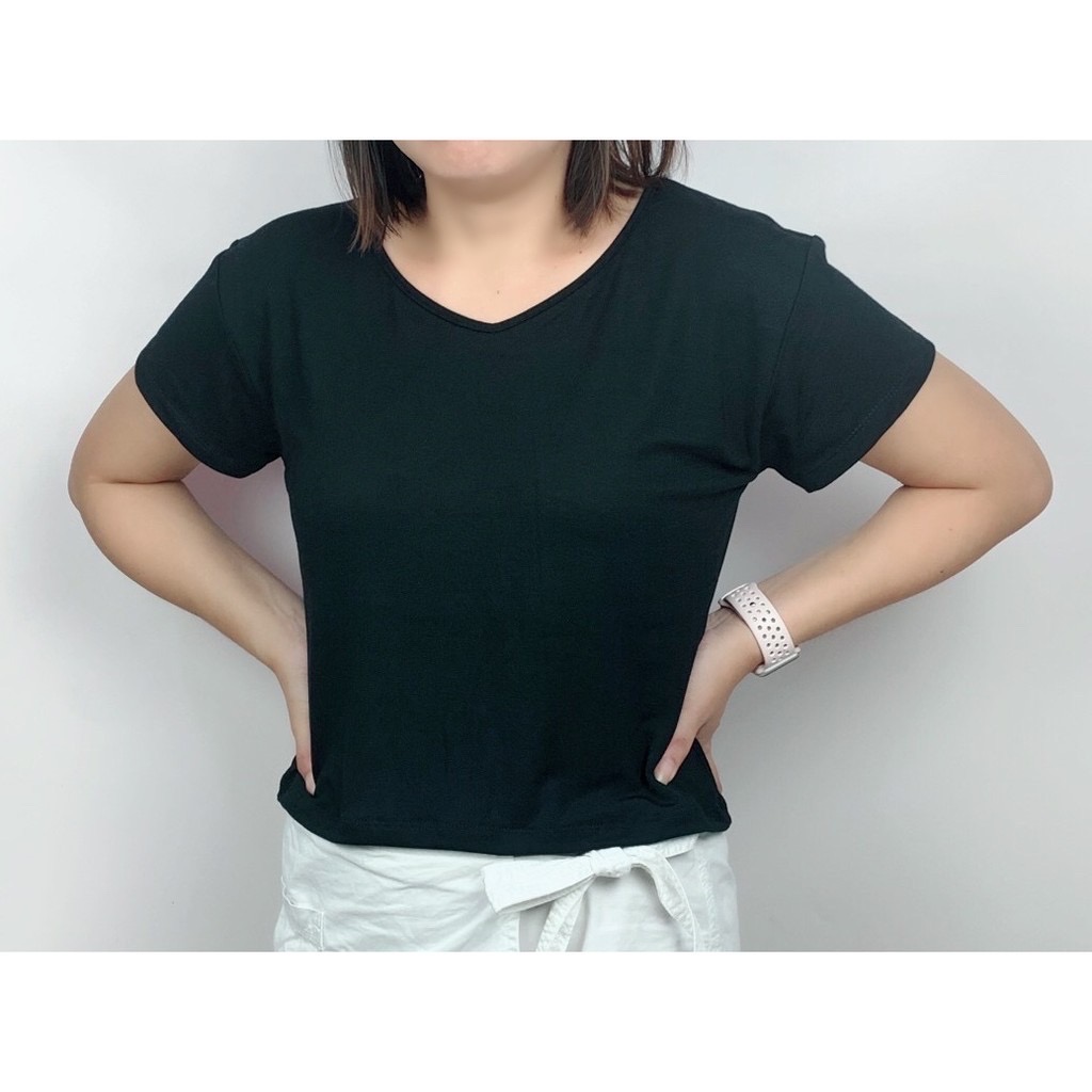 เสื้อครอป เสื้อยืดแขนสั้น ไซด์ L