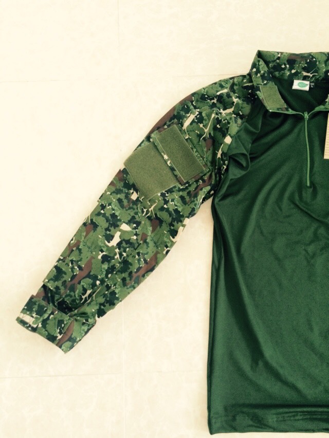 เสื้อ Combat Shirt พรางป่าไม้ (ลายใหม่)