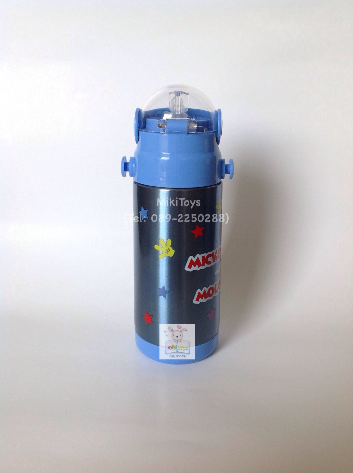 กระติกน้ำมิกกี้เมาส์ Disney Mickey Mouse Star⭐️หลอดดูดนิ่ม รุ่นเก็บอุณหภูมิ แถมฟรี!! ถุงหุ้มช่วยรักษาอุณหภูมิ1ถุงและแปรงล้างหลอด1ชิ้นค่ะ^^