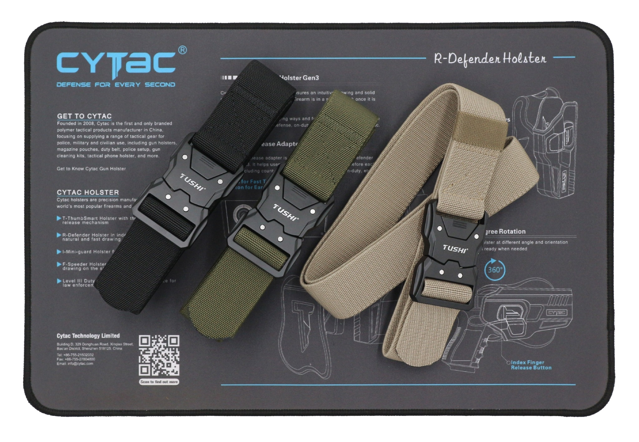 เข็มขัดสายยางยืด หัวปลดไว รุ่น 909