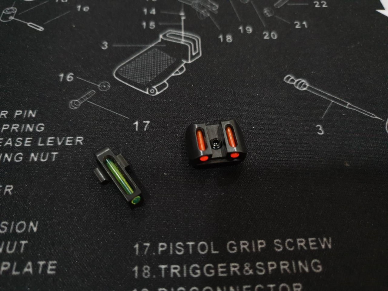 ศูนย์หน้า-หลัง ไฟเบอร์ออฟติก ปืน Sig Sauer รุ่น P320