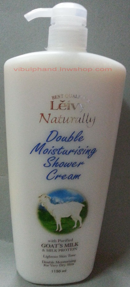 Leivy Naturally Double Moisturising Shower Cream with Goat's Milk ครีมอาบน้ำนมแพะบริสุทธิ์ 1150มล.