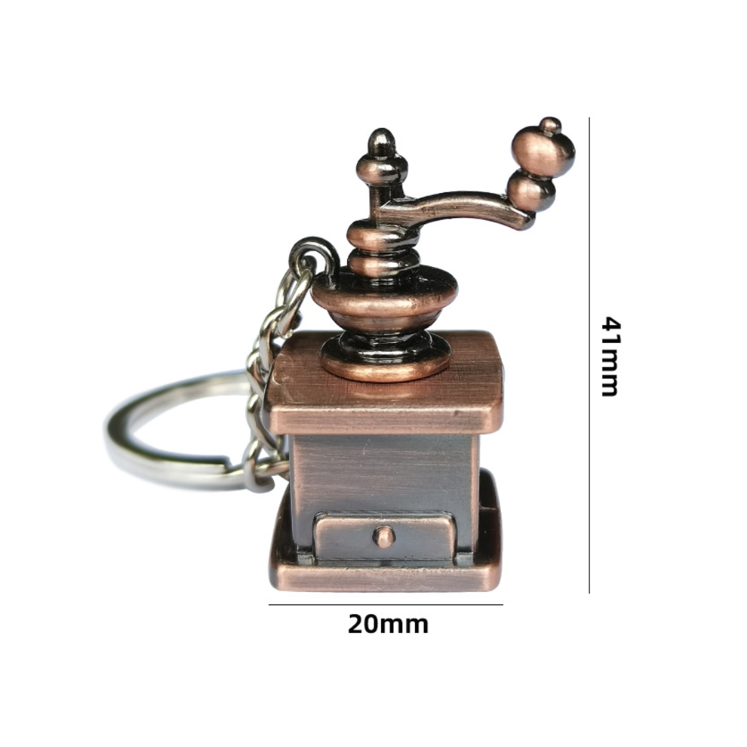 พวงกุญแจลายเครื่องบดกาแฟมือหมุนสีน้ำตาล รหัส 1936