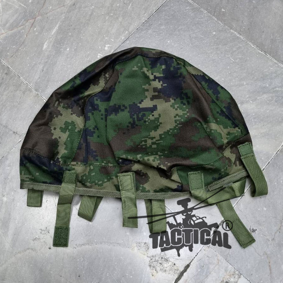 ผ้าคลุมหมวกคอบร้า มีสายรัดแว่น ช่องใส่แผนที่