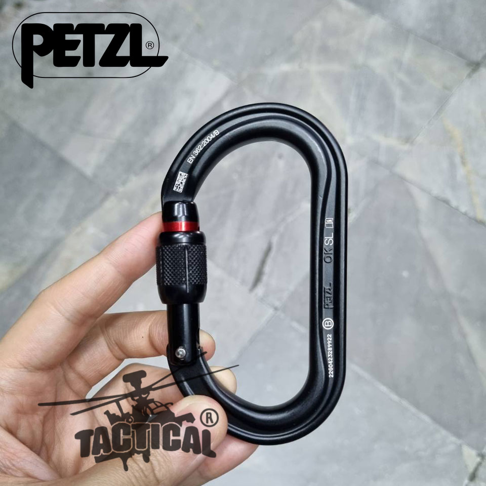 Carabiner (Petzl) OK SCREW-LOCK ดำ