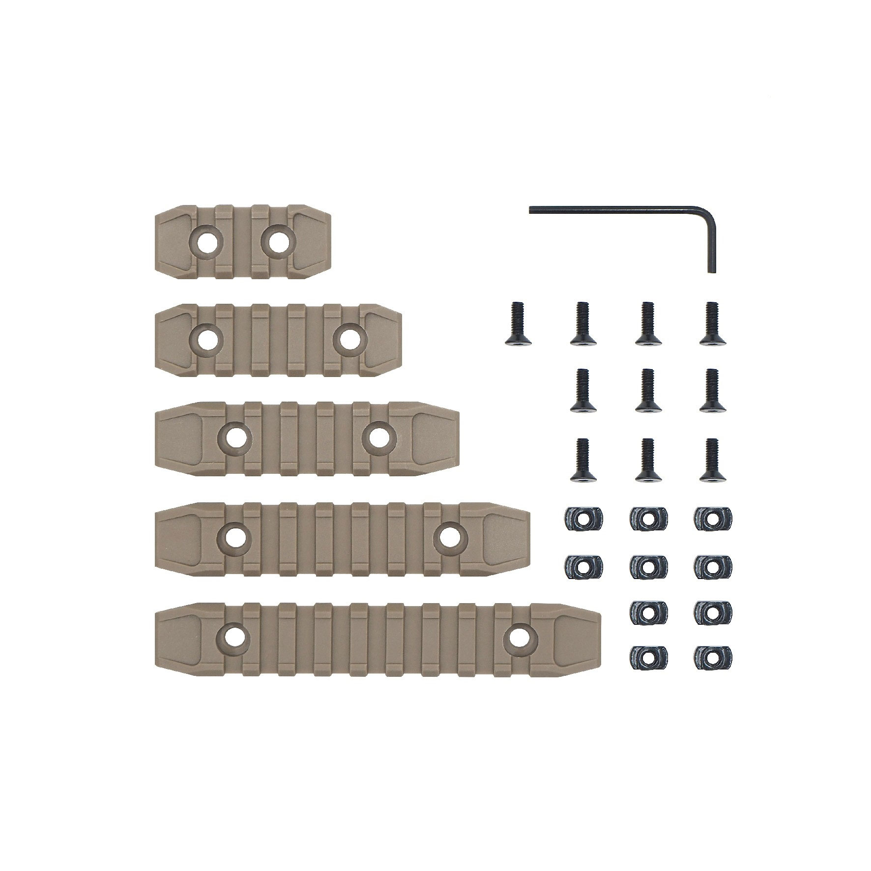 รางเสริม M-Lok Polymer (5 ชิ้น)
