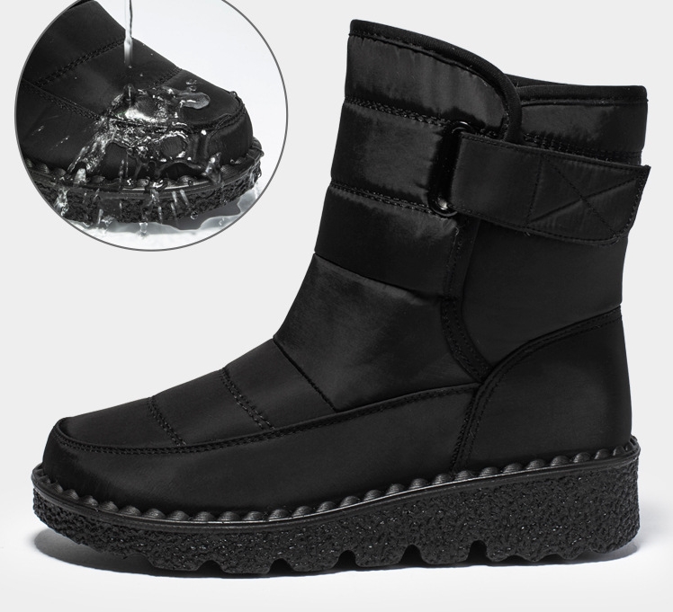 SW2324-0003 รองเท้ากันหนาว ญ. กันหิมะ บุขน กันน้ำ สายที่รองเท้าขยับเลื่อนได้